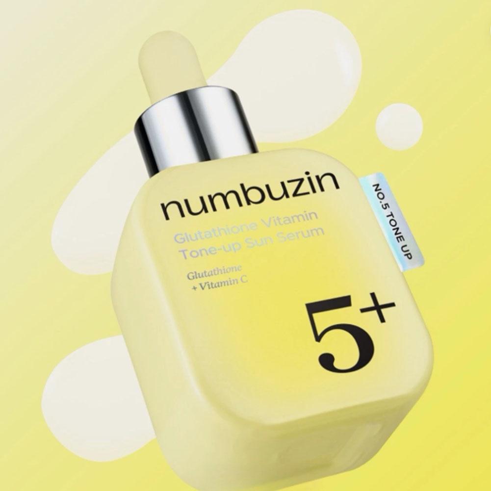 넘부진 5+ 글루타치온 비타민 톤업 선 에센스 브라이트 - Ferulic Acid Serum 리뷰 및 가격