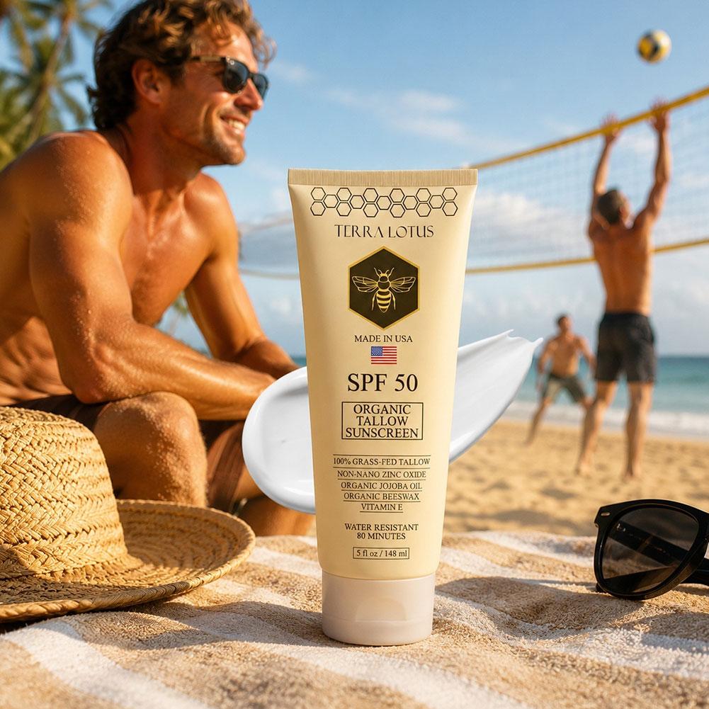 148ml SPF50 유기농 탈로우 미네랄 선스크린 물 - Physical Sunscreen Mineral 리뷰 및 가격