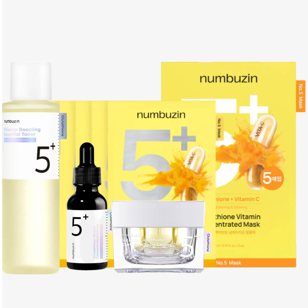 넘부진 5+ 글루타치온 비타민 농축 5매 마스크 다크  - Ferulic Acid Serum 리뷰 및 가격